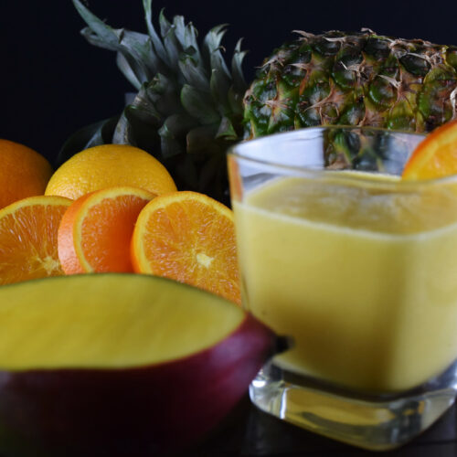 Mango, Orange and Pineapple Smoothie